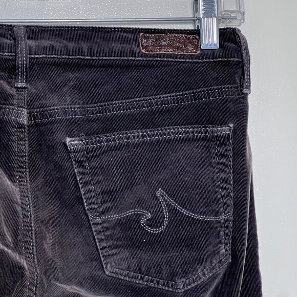 AG Adriano Goldschmied The Stevie Petite Slim Leg Corduroy Pants Womens Size 28P - Picture 2 of 6